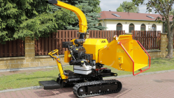 Výkonný štěpkovač na benzín s pásovým podvozkem LS 160 P Track
